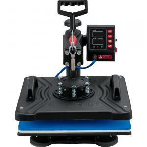 5 az 1-ben elektromos hőprés – 1250 W teljesítmény, 30 × 38 cm fűtőlap, 93–232 °C hőmérséklet-tartomány, digitális vezérlés, professzionális szublimációs feladatokhoz