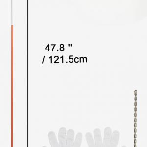 50 db Útjelző üvegszálas oszlop fényvisszaverő szalaggal 121 cm