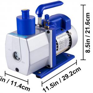 6 CFM 1/2 LE 2 fokozatú hűtő vákuumszivattyú HVAC és vákuumcsomagoláshoz