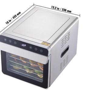 6 tálcás Aszalógép, gyümölcsszárító, ételszárító gép 700W