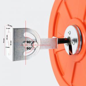 60 cm-es domború biztonsági tükör, 130–160° látószöggel – polikarbonát, rögzítőanyaggal