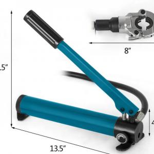 6T Hidraulikus krimpelőfogó, V- és TH-profilú pofákkal (V12–28 mm / TH16–32 mm), 360°-os forgófejjel, PE-X és PB kompozit csövekhez