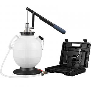 7,5 literes váltóolaj-légtelenítő készlet – univerzális ATF utántöltő adapterekkel, kézi működtetéssel