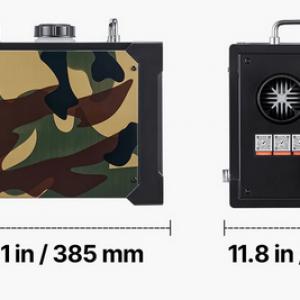 8 kW-os hordozható dízel légfűtő – alacsony fogyasztás, ≥90% hatásfok, Bluetooth vezérlés, 12V/24V/220V működés, járművekhez és helyiségekhez