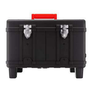 8 kW teljesítményű, DC 12–24 V kompatibilis dízel légfűtőberendezés ≥96% hatásfokkal, 0,18–0,4 l/óra fogyasztással, beépített CO-riasztóval és Bluetooth vezérléssel