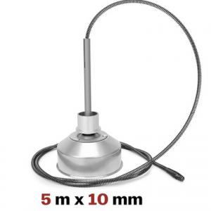 850 W ipari csőtisztító, csőgörény, lefolyótisztító gép – 22-es spirálrendszerrel, duguláselhárító készülék spirálokkal és 12 fejjel, Ø20–200 mm csövekhez