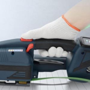 Akkumulátoros elektromos pántológép – automata pántológép 13–16 mm PP/PET pántszalagokhoz, dobozok és csomagok pántolásához