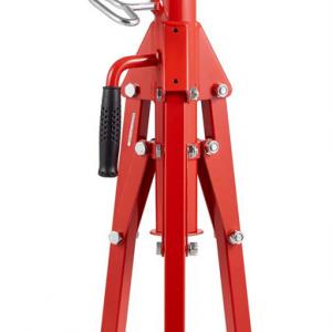 Állítható csőállvány csőtartó bak Ø 3–305 mm, 610–1067 mm, 1134 kg, összecsukható, szénacél