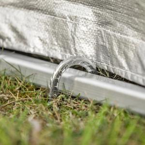 Aluminium Motorgarázs, kerékpár tároló, UV-védelemmel (176x163x 120 cm) viharvédelemmel