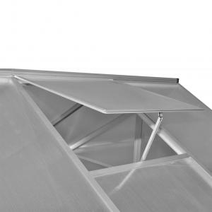 Alumínium üvegház melegház 190 x 182 x 195 cm