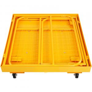 Anyagmozgató targoncaketrec, szállítóketrec max 544 kg, 4db kerékkel