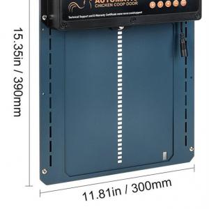 Automata Csirkeól, tyúkól Ajtó Nyitó, időzítővel, fényérzékelővel, LCD kijelzővel, távirányítóval IP44