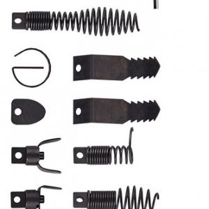 Automatikus adagolású lefolyótisztító gép 30 m × 12,7 mm csatornakábellel, kerekes kivitelben, 8 vágófejjel, lábkapcsolóval, 50–100 mm csövekhez