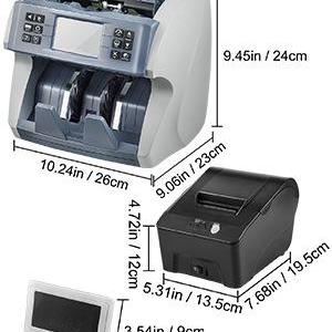 Bankjegyszámláló pénzszámláló gép detekrollal nyomtatóval + asztali kijelzővel