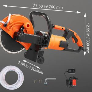 Betonvágó 230 mm-es tárcsával – 1800 W, 5800 ford./perc, 89 mm vágásmélység, 120 V