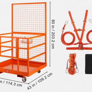 Biztonsági ketrec villástargoncához, kapuval terhelés max 635 kg