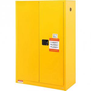 Biztonsági tárolószekrény – 109×46×166 cm, acél, 2 polc