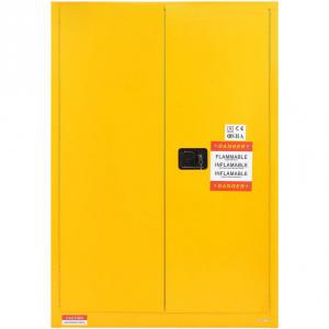 Biztonsági tárolószekrény – 109×46×166 cm, acél, 2 polc