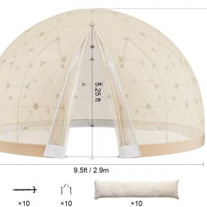 Buborék sátor, gömb sátor, iglu– 290 cm dupla fedéllel