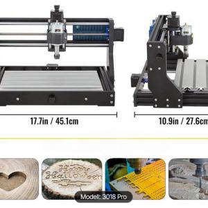CNC gép 300×180×45 mm-es GRBL vezérlésű mini gravírozó offline vezérlővel