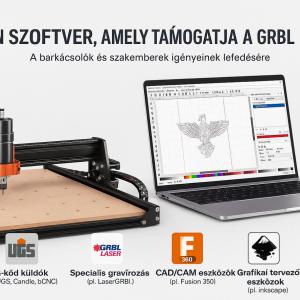 CNC marógép 300 W – 3 tengelyes GRBL vezérlésű gravírozó és marókészlet, 400 × 400 × 60 mm munkaterülettel fa, akril, MDF, PVC és műanyag megmunkálásához