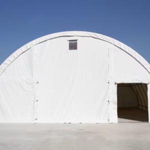 Csarnoksátor, mezőgazdasági sátor 9,15x20m, ponyva tűzálló, sötét zöld, statikai megerősítéssel (183m²)