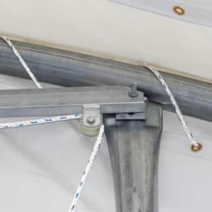 Csarnoksátor mezőgazdasági termény tároló sátor 9,15x12m ponyva extra erős PVC sötétzöld, statikai csomaggal (109,80 m²)