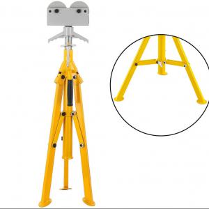 Csőemelő állvány csőtartartó bak magasságállítással (81–149 cm), görgős fejjel, 1130 kg teherbírással