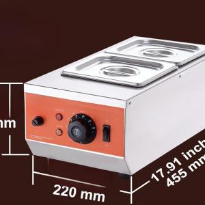 Csokoládé temperáló, olvasztó gép – 2×1,5l, 800W