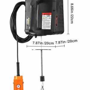 Csörlő Emelő 1500W, 500 kg teherbírás vezetékes/vezeték nélküli távirányítóval