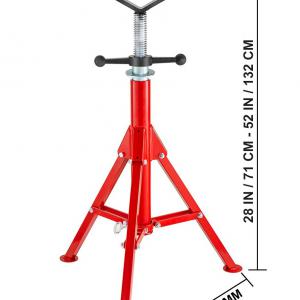 Csőtartó bak, csőállvány Állítható magasság: 710–1320 mm, Teherbírás: 1130 kg