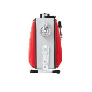Csőtisztító gép ipari lefolyótisztító duguláselhárító gép motor 390 W, Ø 50–110 mm, 6 vágófej, rugós kábelek: 8 m×9,5 mm / 12 m×16 mm / 4,5 m×16 mm