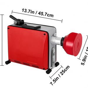 Csőtisztító gép lefolyótisztító duguláselhárító gép motor 390W 20-100mm, 16mm