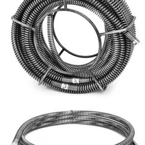 Csőtisztító gép  lefolyótisztító duguláselhárító gép motor 400 W,30–100 mm csövekhez, 5 m-es (Ø10 mm) és 18,5 m-es (Ø16 mm) spriállal