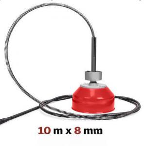 Csőtisztítógép, csőgörény lefolyótisztító gép 390 W – 16 mm × 14,5 m spirál, Ø20–100 mm csövekhez
