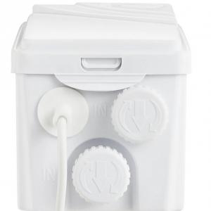 Darálós WC szennyvízszivattyú, 350 W – 6000 l/óra teljesítmény, 7 m emelőmagasság, 3 vízbemenettel
