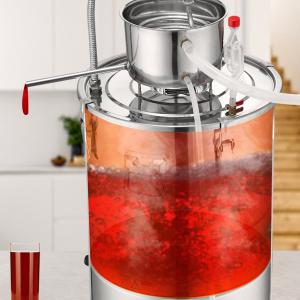 Desztilláló berendezés 30 L, 1800 W – rozsdamentes acél, vízhűtéses illóolaj és növényi kivonat készítő készlet