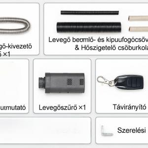 Dízel légfűtő 8 kW-os  Bluetooth-os, távirányítós és LCD vezérléssel