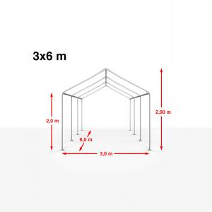Easy Raktársátor, tárolósátor 3x6m  (18m2)