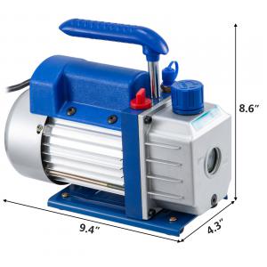 Egyfokozatú vákuumszivattyú – 0,25 kW teljesítmény, 220 V / 50 Hz, hűtőközeg rendszerekhez