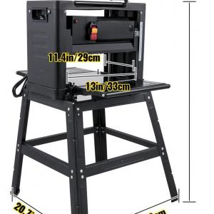 Elektromos asztali gyalu 2000W,  10A állvánnyal,  maximális vágási szélesség: 330 mm