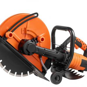 Elektromos betonvágó (nedves/száraz kivitel) vízpumpával és vágótárcsával – 5"–14", 2800 W