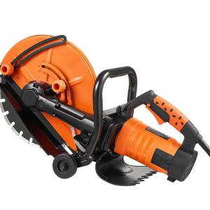 Elektromos betonvágó (nedves/száraz kivitel) vízpumpával és vágótárcsával – 5"–14", 2800 W