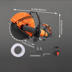 Elektromos betonvágó (nedves/száraz kivitel) vízpumpával és vágótárcsával – 6"–16", 3200 W