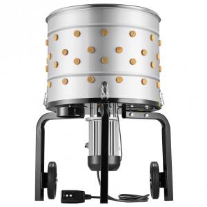 Elektromos csirkekopasztó gép 500 mm-es dobbal, 900 W teljesítménnyel és 98 gumiujjal – 2 csirke feldolgozásához, rozsdamentes acél