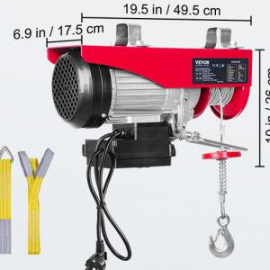 Elektromos csörlő emelő 1000 kg /1600 W vezeték nélküli távirányítóval