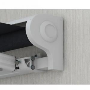 Elektromos és kézi működtetésű napellenző csuklókaros kivitelben, távirányítóval, alumínium vázzal, 2,5 × 2 m, szürke