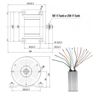 Elektromos motor készlet elektromos robogókhoz 3000W- 6500 fordulatot/perc