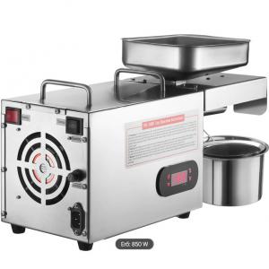 Elektromos olajprés 850 W teljesítménnyel, rozsdamentes acél kivitelben, 0–300 °C állítható hőmérséklettel