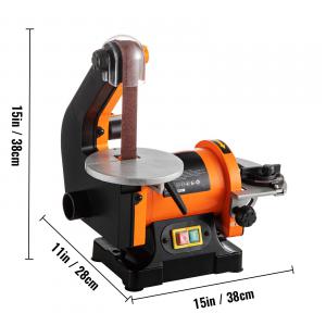 Elektromos szalag- és tárcsás csiszoló 125 mm-es tárcsával – 250 W, változtatható sebesség, 2950 fordulat/perc